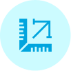 Accurate measurements icon
