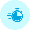 Fast report delivery icon